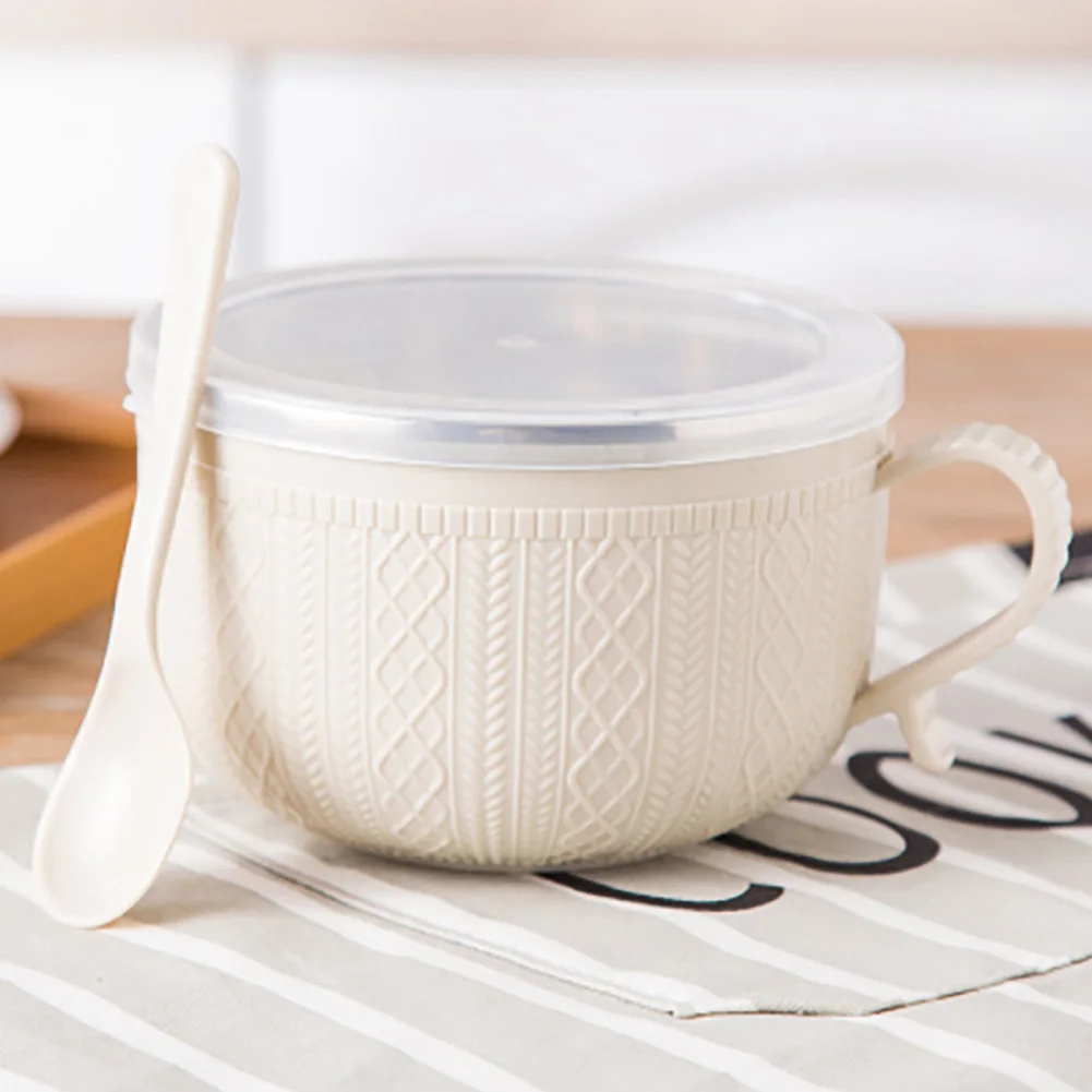 Посуда с контейнер для обеда крышкой лапша миска рисового супа большой емкости