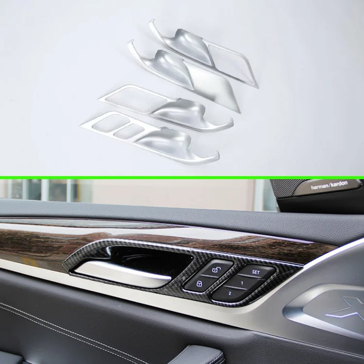 Для BMW X3 G01 2018 2019 ABS крышка внутренней дверной ручки Catch Bowl Trim Insert Frame Garn|Лепнина для