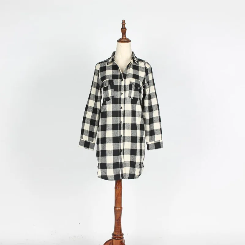 

EDGLulu gingham dress new arrival 2019 casual summer mini office womens runway streetwear shirt dress