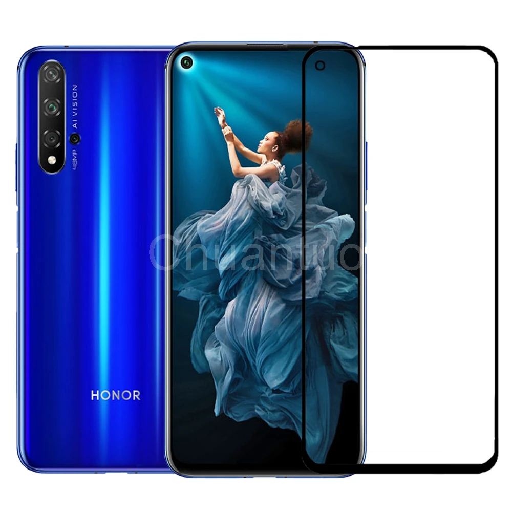 Полное покрытие экрана протектор для Huawei Honor 20 Lite устойчивая к царапинам Защитная