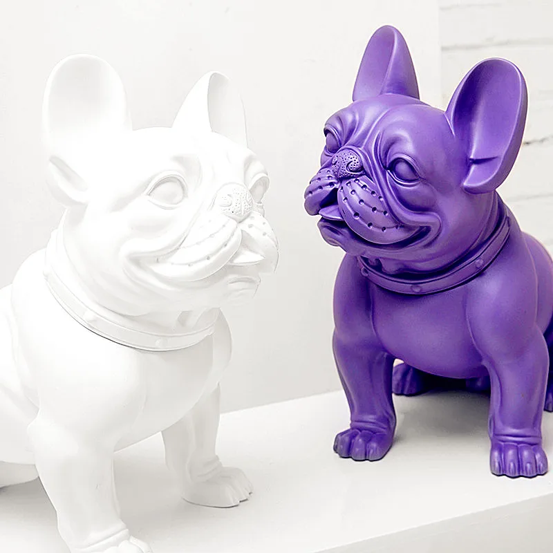 Имитация живописи бульдог колофоны ремесла статуя шоу окно украшение подарок