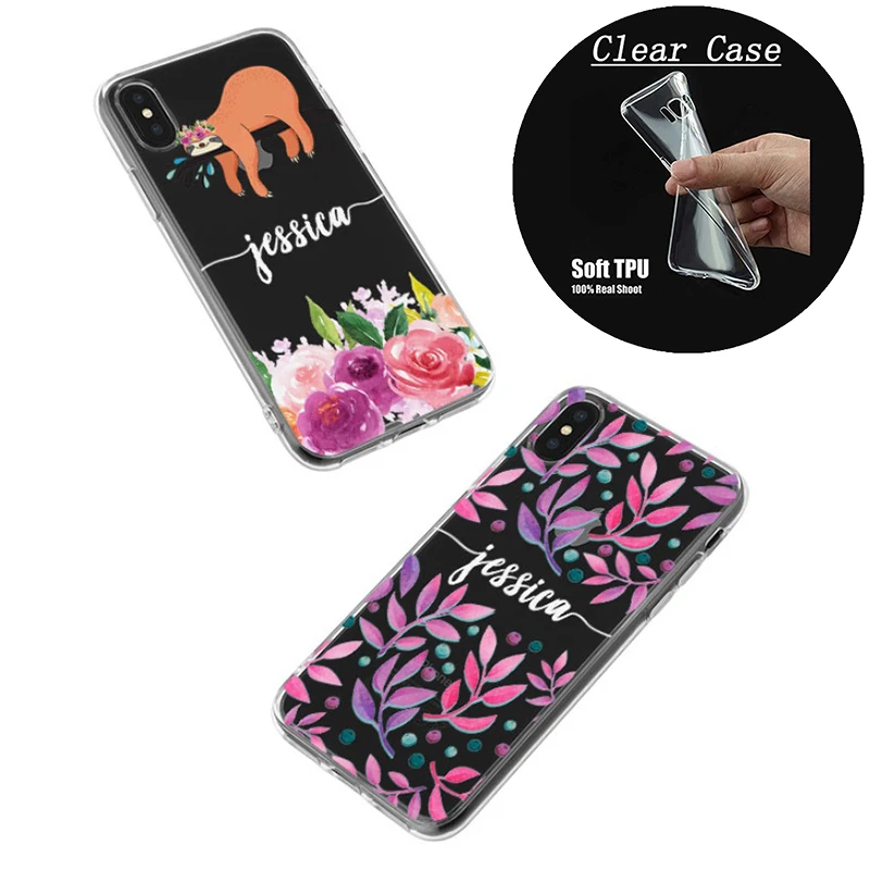 DIY Name Fashion Custom Design Print Case Cover For iPhone 11 Pro XS XR Max 5 5s SE 6 6s 7 8 Plus X Customized Soft Silicone TPU |