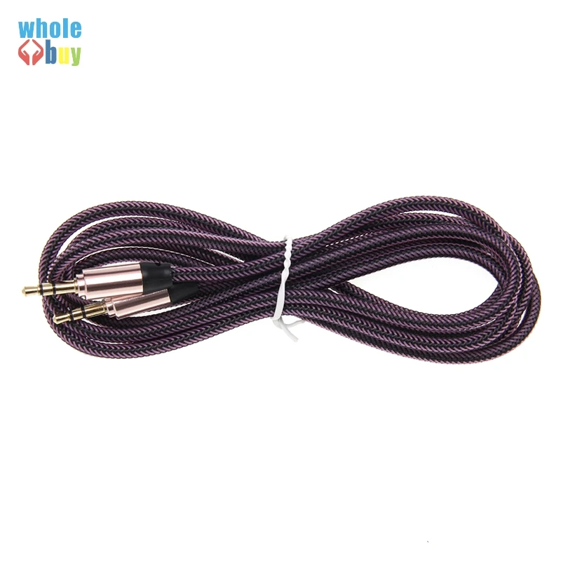500 шт./лот оптовая продажа аудиокабель 3 5 м с позолоченным штекером 1 8 мм