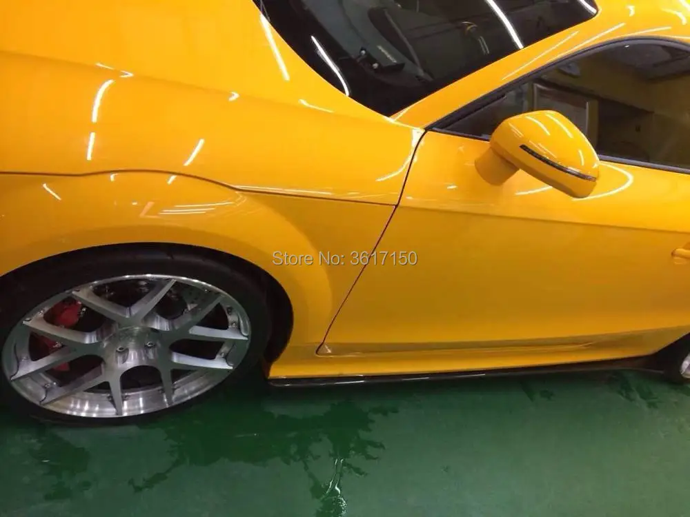Боковые юбки рассеиватель дизайн для Audi TT TTS шаговый стиль углеродное волокно