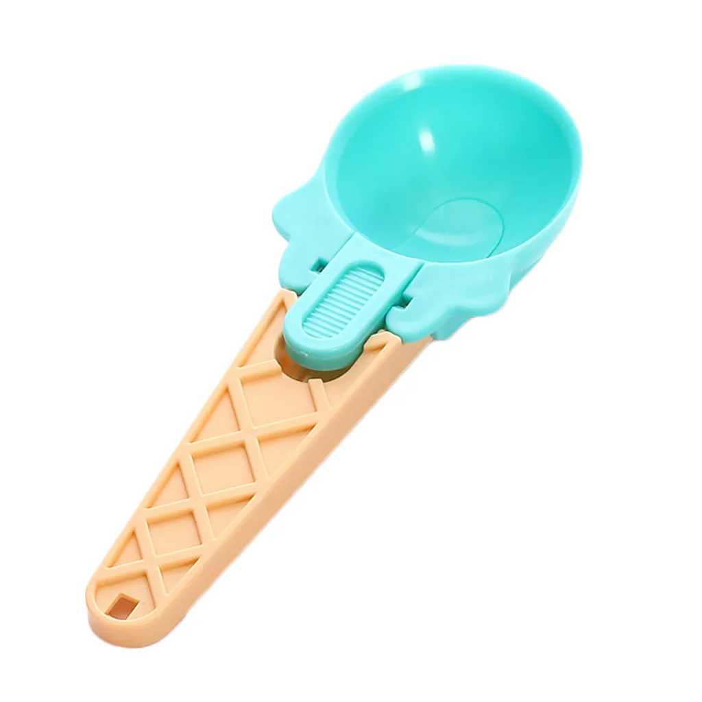 Прямая поставка креативная пластиковая ложка для мороженого фруктовый шар