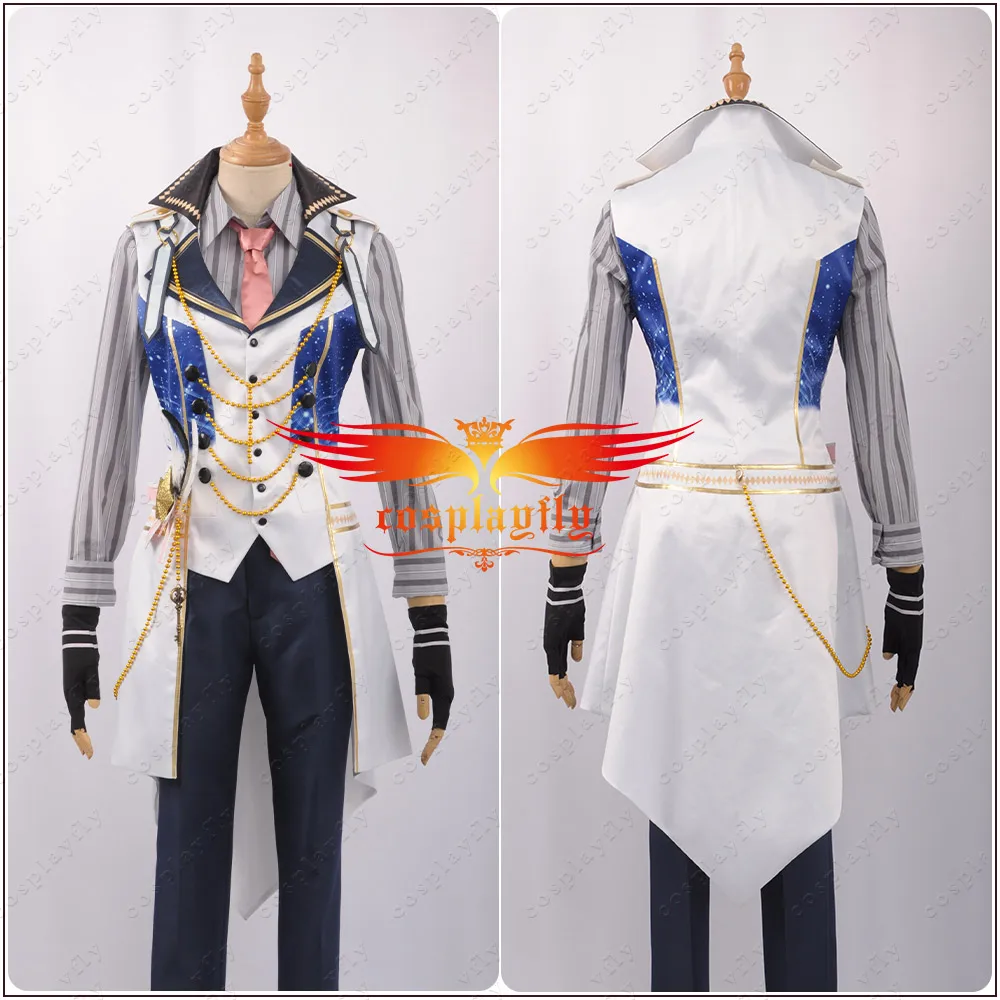 IDOLiSH7 белый специальный день триггер Kujo Tenn& Yaotome Gaku& Tsunashi Ryunosuke сценический модный костюм для косплея Взрослый мужской наряд - Цвет: Male Kujo Tenn