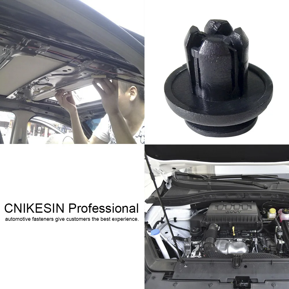 CNIKESIN 50 шт. B06 10 мм отверстие для автомобиля нейлоновые зажимы крепеж бампер