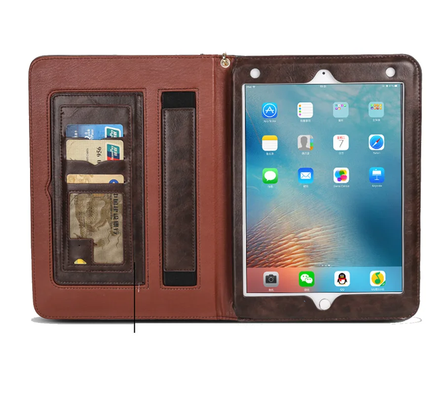Чехол для iPad Mini 4 Роскошный чехол портфель из искусственной кожи с откидной