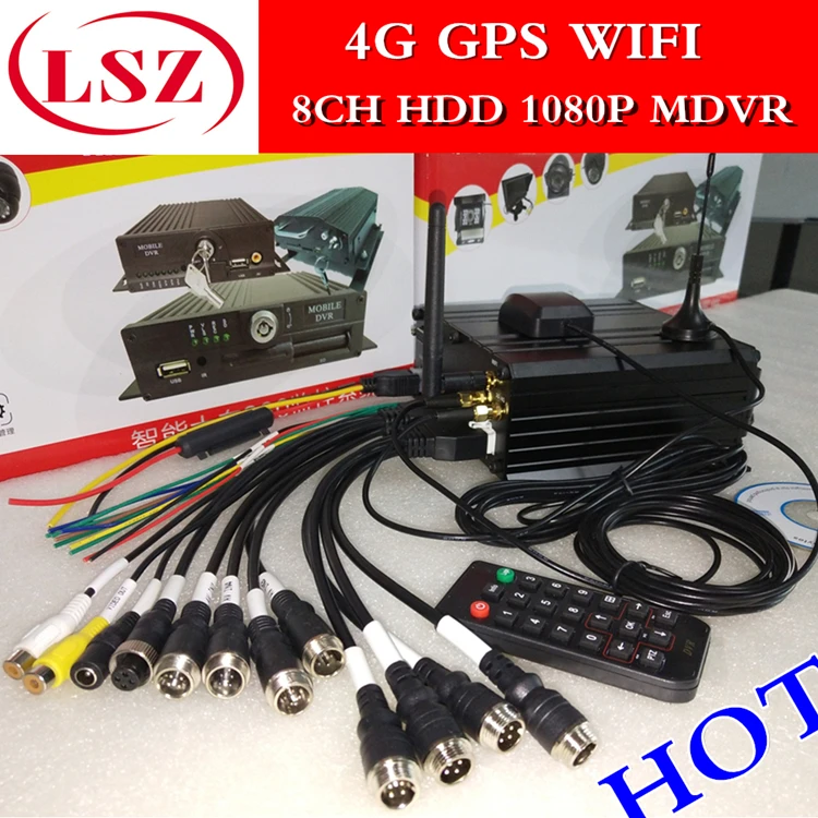 8CH жесткий диск MDVR 4G gps WiFi удаленный мониторинг хост грузовик/автобус/школьный автобус Специальный 1080P VCR