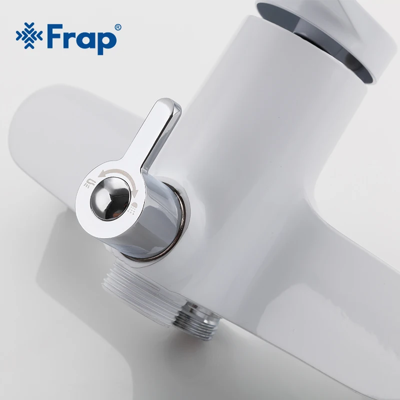 Frap смеситель для ванной комнаты душа белый 35 мм|Смесители душа| |