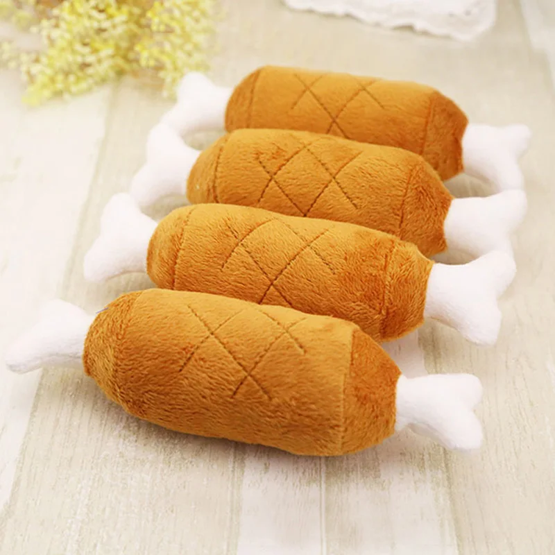 Chicken leg Игрушка-пищалка для домашних животных игрушки для собак Жевательная пищалка животные Щенок Кошка игрушка для домашних животных маленькие собаки кошка Жевательная пищалка игрушка кошачья мята товары для домашних животных 19S2 - Цвет: Chicken leg