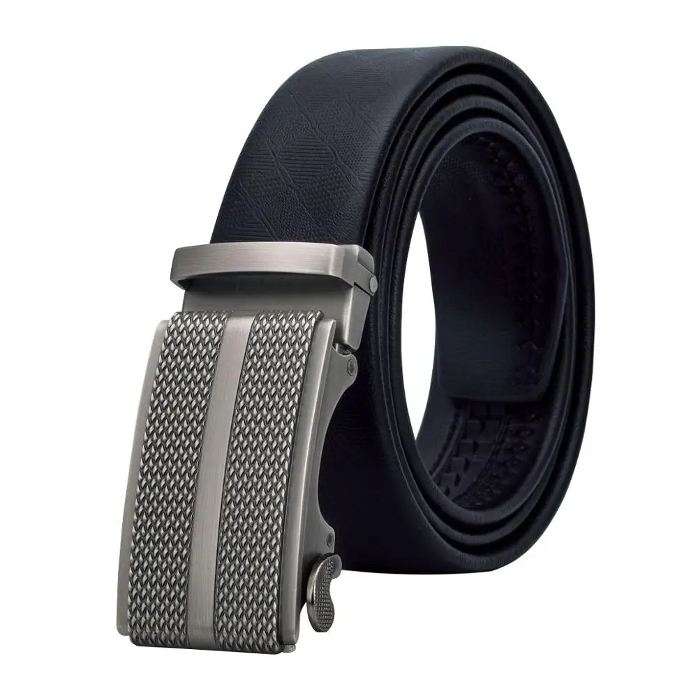 Мужской кожаный ремень с автоматической пряжкой в деловом стиле|belt for men|fashion belts
