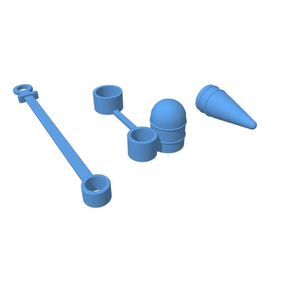 3 шт. сплошной цвет силиконовый чехол для ручки набор защита от потери ручка