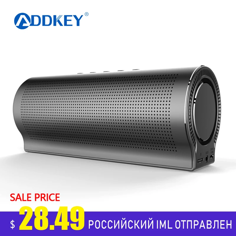 Беспроводной Bluetooth музыкальный плеер ADDKEY 18 Вт глубокие басы Громкая колонка