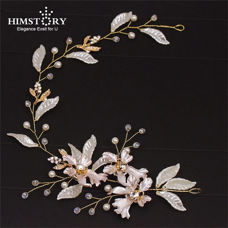 

Vintage Soft Bridal Tiaras Hairwear Silver Crystal Leaf Flowers Hairband Handmade Bridal Wedding Hair Accessories Jewelry