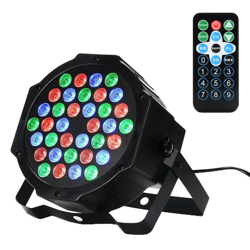 36 светодиодный пульт дистанционного управления PAR Light Авто шоу лампа DMX 512 DJ