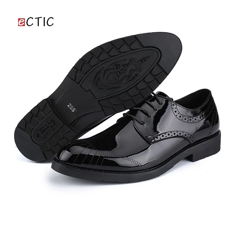 Новинка 2017 года Мужские туфли в стиле стимпанк ретро Блестящие модельные из