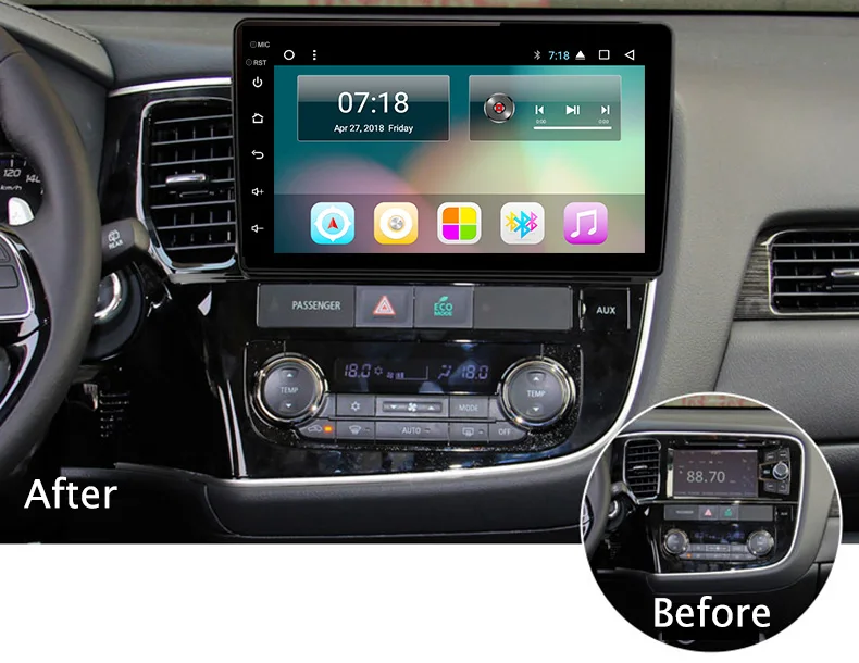 10 1 &quot2.5D Android 8 автомобильный DVD gps плеер для Mitsubishi Outlander 2013 2018 Автомагнитола стерео