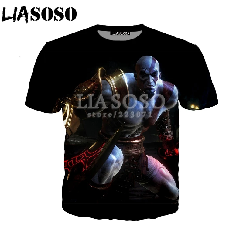 LIASOSO летняя модная толстовка с коротким рукавом и 3D принтом мужская женская