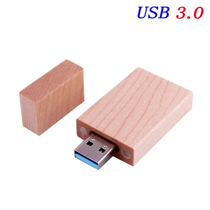 maple usb SHANDIAN USB 3,0 логотип клиента деревянный фотоальбом usb+ коробка usb флеш-накопитель U диск Флешка 8 ГБ 16 ГБ 32 ГБ фотография свадебный подарок - Цвет: maple usb