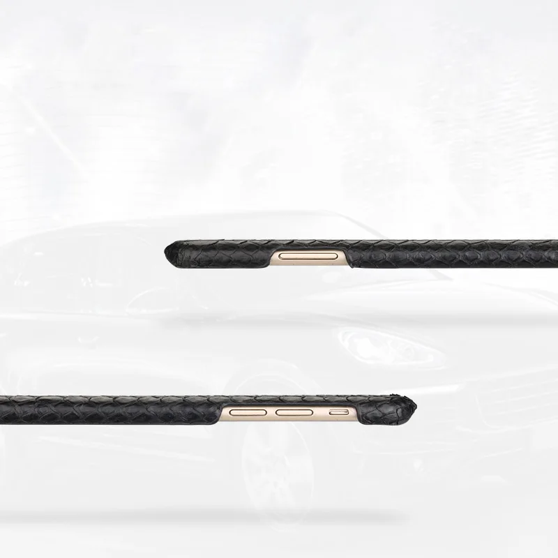 

python skin high-end custom phone case For iPhone x case Leather python skin cover back cover For iPhone 6s 7 8 plus case