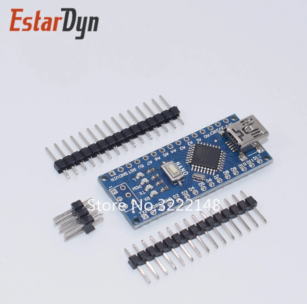 1 шт./лот Nano 3,0 контроллер совместимый nano CH340 USB драйвер без кабеля, atmega328P