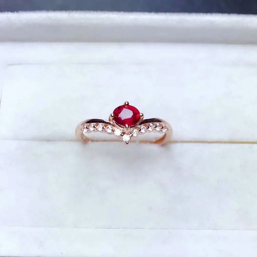 

Женские кольца из рубинового драгоценного камня shilovem, из серебра 925 пробы