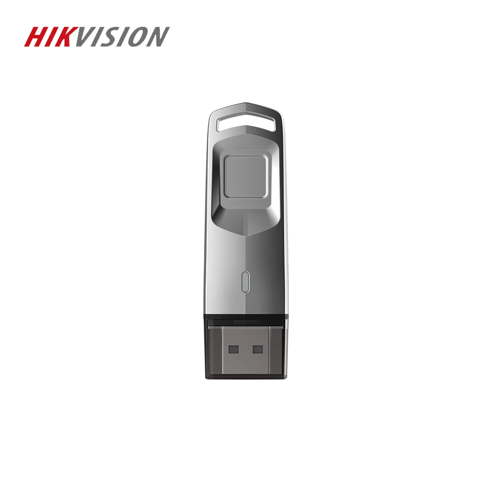 Серебристый Бренд HIKVISION, USB флеш-накопитель, флешка с зашифрованным отпечатком пальца, u-диск, USB 3,0, флешка, 32 ГБ, 64 ГБ, для ноутбука, рабочего стола, бизнеса - Цвет: Серебристый
