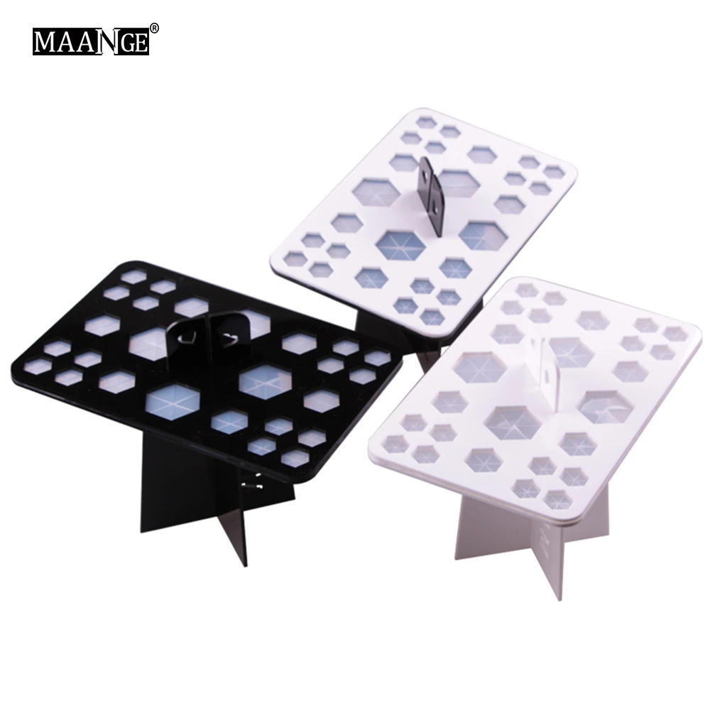 MAANGE 26 отверстий кисти для макияжа держатель профессиональная подставка кистей