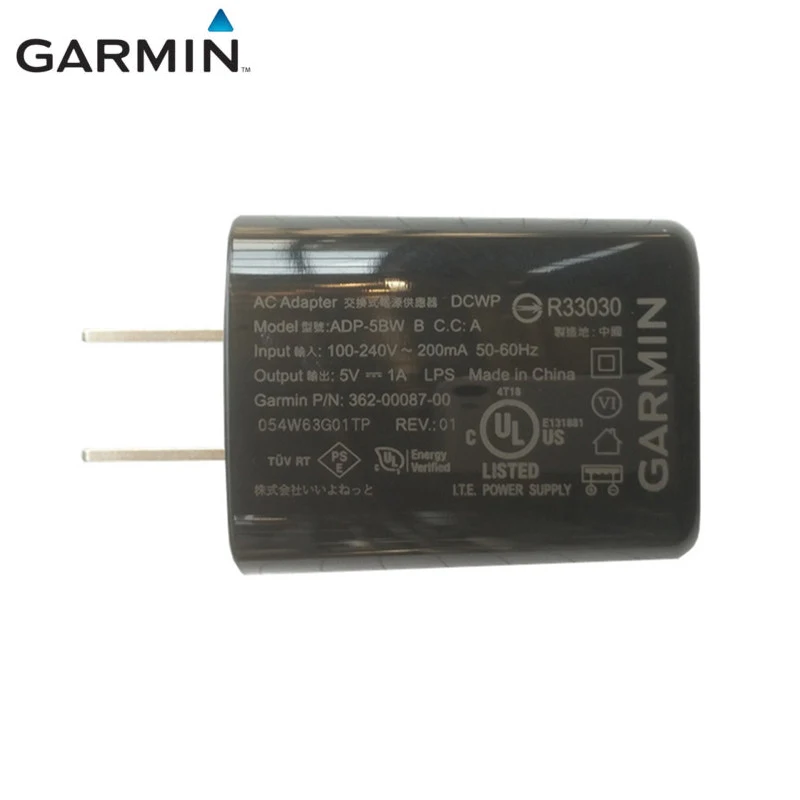 Оригинальный адаптер переменного тока Garmin 100 240 В USB разъем 362 00087 00 мА 50 60 Гц