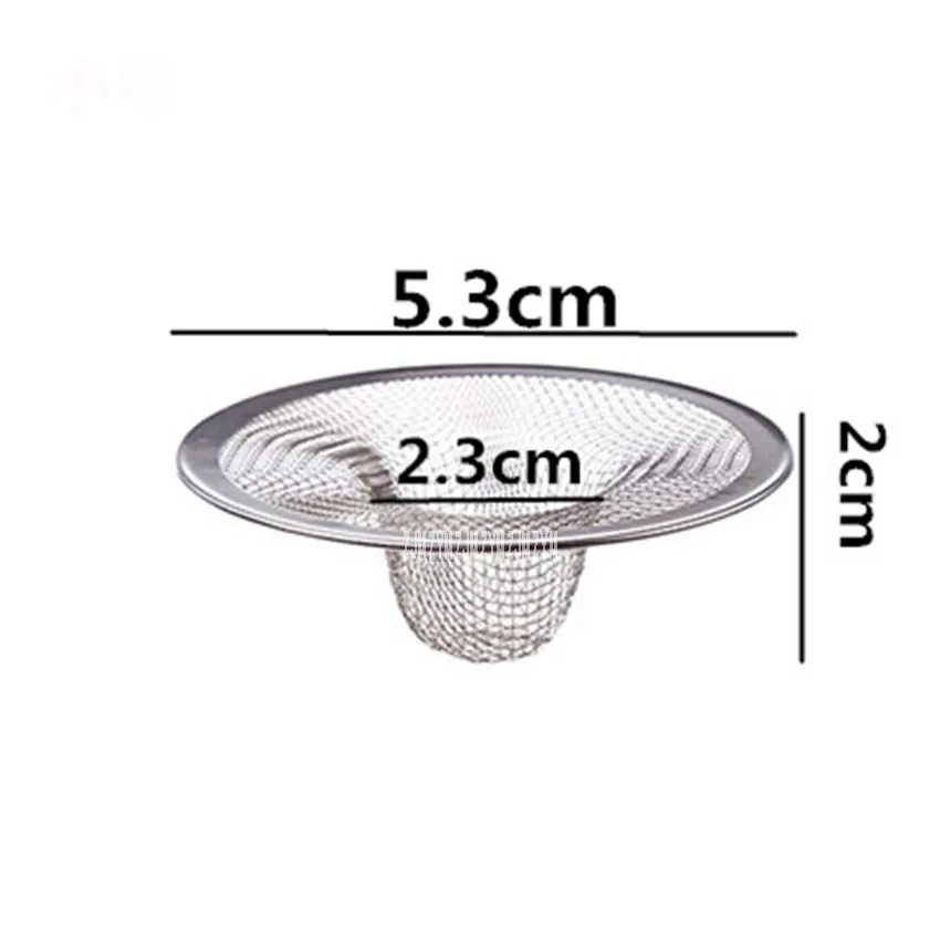 5.3cm 1 шт. фильтр из нержавеющей стали для растительного бассейна Сливная крышка канализационных сливных сеток для слива пола, для бассейна, для ванной комнаты, для кухни, для защиты от запотевания - Цвет: 5.3cm