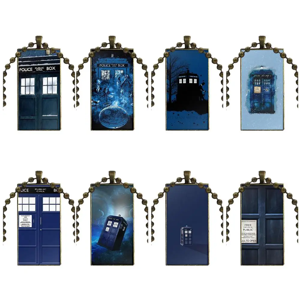 Подарки для девочек серия Doctor Who ТАРДИС полицейская коробка далек Стекло Колье с