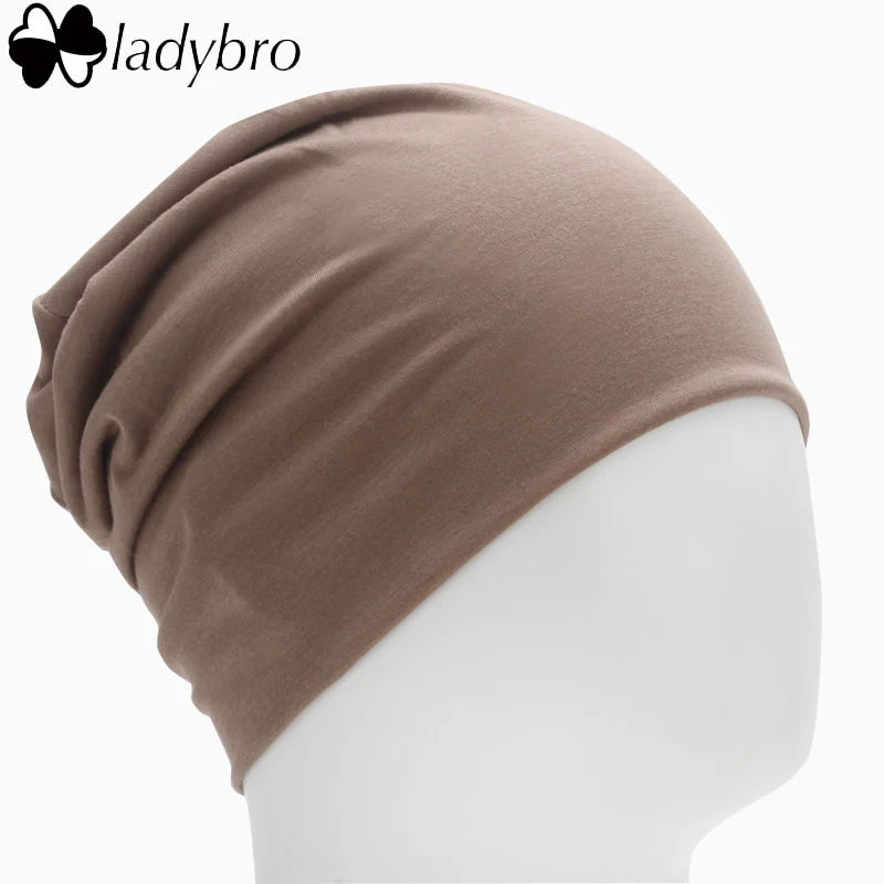 002 khaki Ladybro шапка, мужская шапка бини, шапка для женщин, тонкая шапочка, одноцветная повседневная женская шапка Skullies Beanies, шапка для мужчин, хип-хоп, мужская шапка для женщин - Цвет: 002 khaki