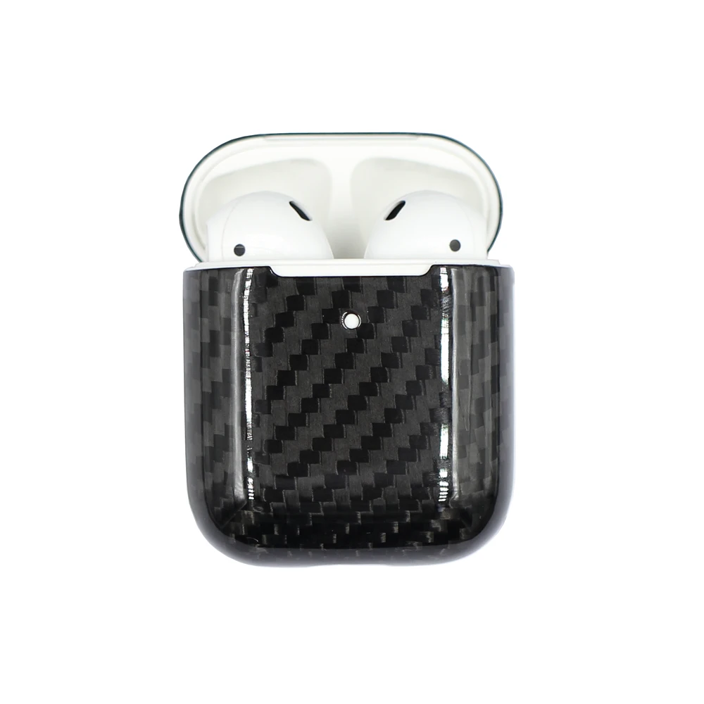Чехол из настоящего углеродного волокна для Apple AirPods, роскошный тонкий светильник, защитный чехол для наушников из углеродного волокна, чехол для AirPods, новинка
