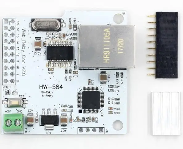 Сетевое реле 28J60 W5100 RJ45 8 каналов 5 В|Интегральные схемы| |
