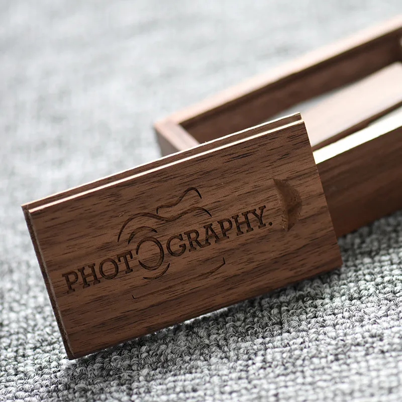 Логотип клиента деревянный вращающийся usb флэш-накопитель из натурального
