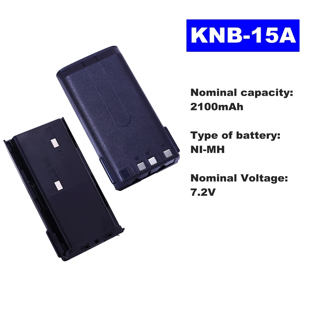 7 2 V 2100mAh Ni-MH Радио батарея для Kenwood Walkie Talkie KNB-15A/3107/2100 TK-2107/378G TK260/370/272 двухсторонняя