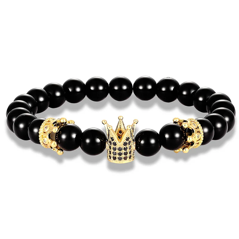 JAAFAR 2019 новый модный бренд браслет с шармом короной двойная корона charm кубический