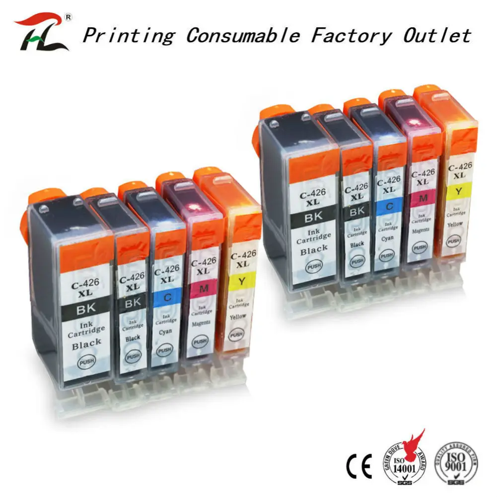 

HTL 2 set PGI425 CLI426 Ink Cartridge for Canon 425XL 426XL compatible for Canon PIXMA MG8140 6140 5240 IP4840 IX6540 MX884