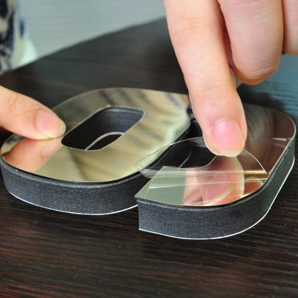 Зеркальные настенные часы 3D зеркальные съемные акриловые наклейки на стену