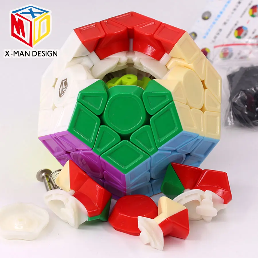 Головоломка магический куб QiYi Xman Megamin Магнитный куб Galaxy v2LM dodecahedron dodecahedra 12 осей необычной формы высокого уровня игрушка в подарок