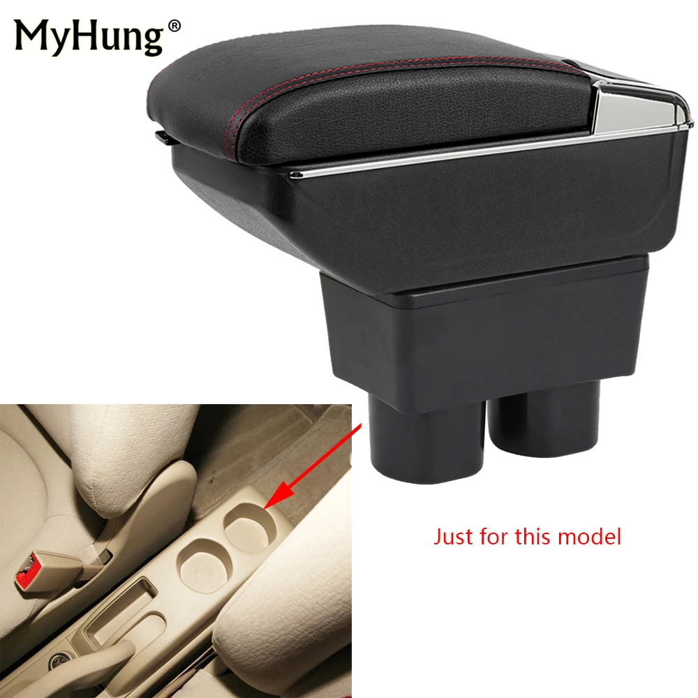 

For Nissan Sentra Sylphy 06-16 Armrest box Central Console Arm Store content box cup holder ashtray With Rise and Down Function