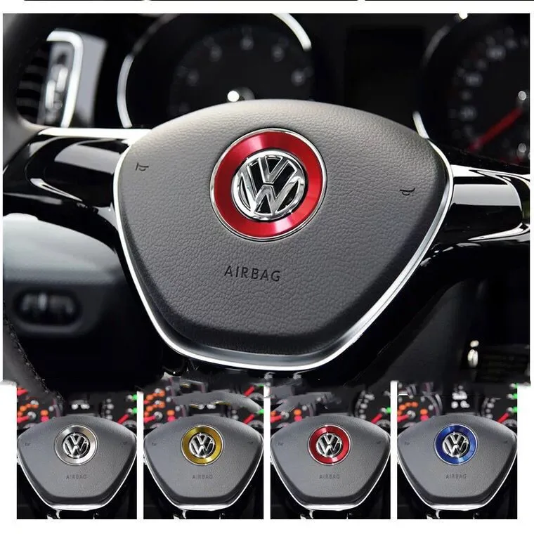 Кольцо для украшения руля Paillette Golf 6 7 Jetta MK5/6 POLO Passat B6 B7 TIGUAN Skoda Octavia 2 a a7 a5|Наклейки