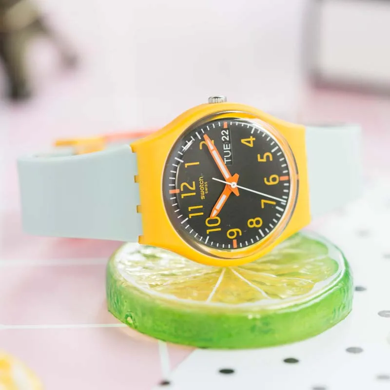 Часы Swatch с цветным паролем серии dashboard кварцевые часы GO702 | Наручные