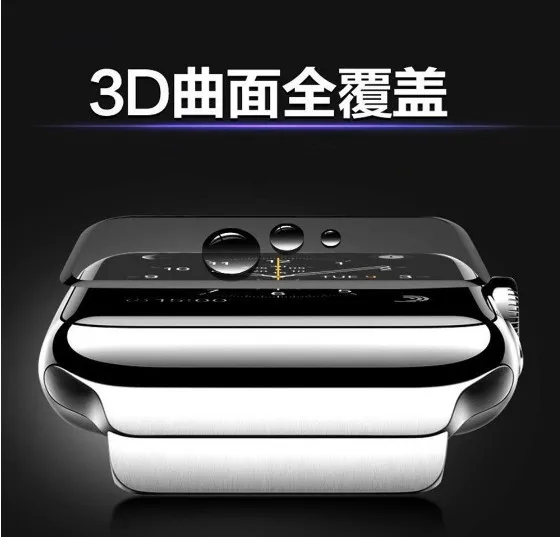 Пленка для часов apple Watch 4 5 44 мм 30 мм 3D стекло изогнутая поверхность анти-шок закаленное Полное Защитное стекло для iwatch 3/2/1