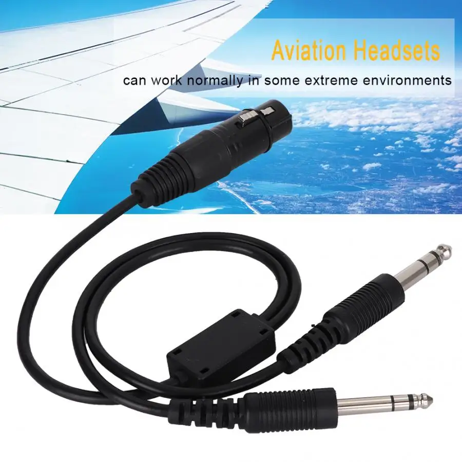 Для Airbus XLR в GA двойной разъем 5 Pin кабель адаптера для гарнитуры авиационные