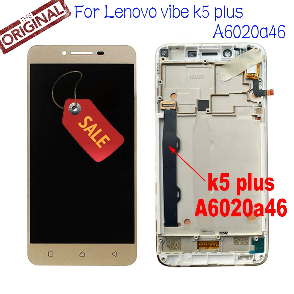 Оригинальный ЖК дисплей с дигитайзером сенсорного экрана в сборе для Lenovo vibe k5 plus
