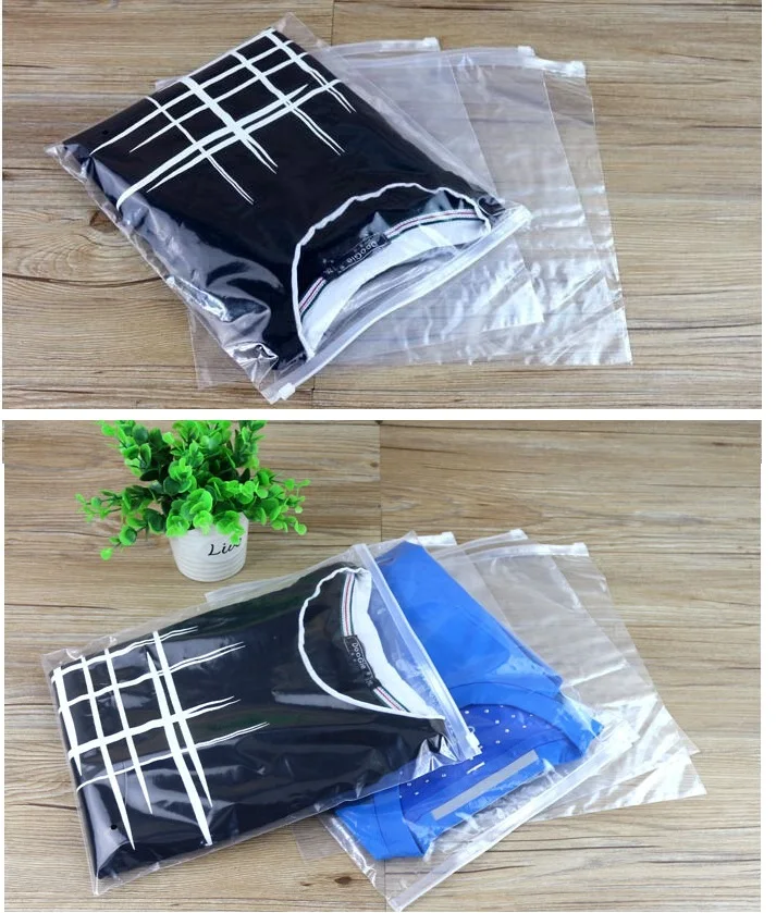 50 шт. Прозрачные полиэтиленовые пакеты на молнии 7 размеров|shirt pack|shirt packing bagsshirt th |