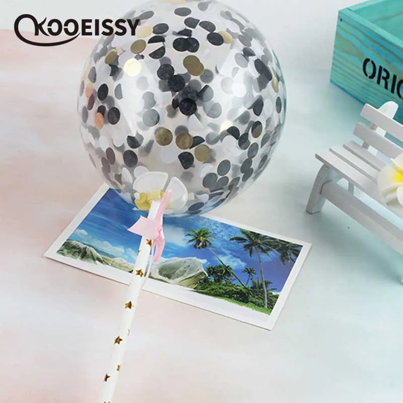 Шары воздушные с конфетти 5 дюймов 1 комплект|Украшения своими руками для