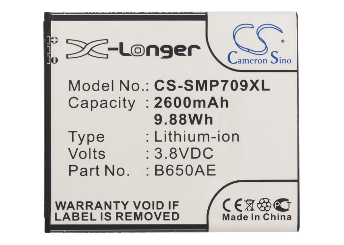 Cameron Sino 2600 мАч аккумулятор B650AC B650AE для Samsung GT G3858 I9150 I9152 i9152P i9158 Z9000 Z9005 SCH P709 SM Z9005|cameron